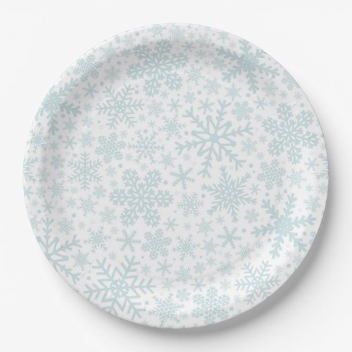 SNOWFLAKES  Holiday Paper Plates