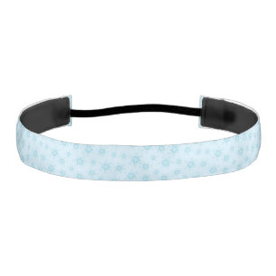 Snowflakes, Ice Blue, Icy Snowflakes, Snow Athletic Headband