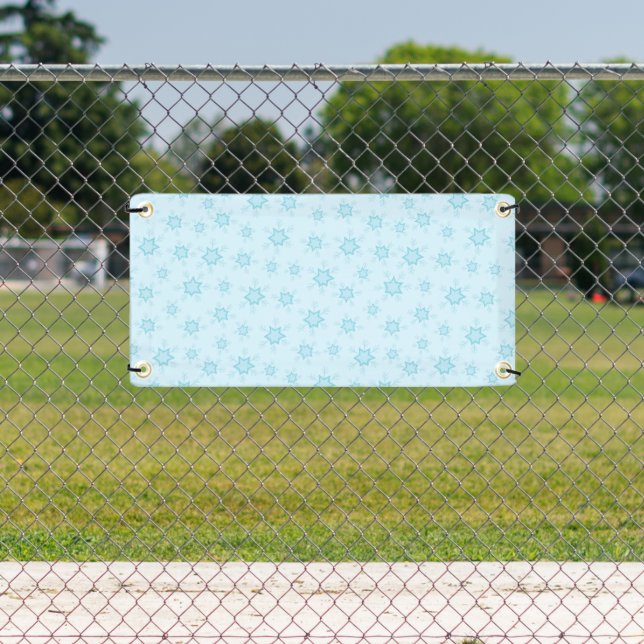 Snowflakes, Ice Blue, Icy Snowflakes, Snow Banner (Insitu)