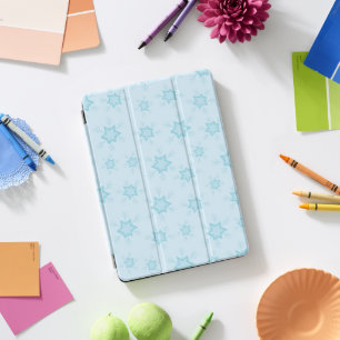 Snowflakes, Ice Blue, Icy Snowflakes, Snow iPad Pro Cover