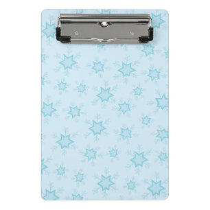 Snowflakes, Ice Blue, Icy Snowflakes, Snow Mini Clipboard