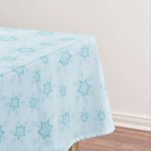 Snowflakes, Ice Blue, Icy Snowflakes, Snow Tablecloth