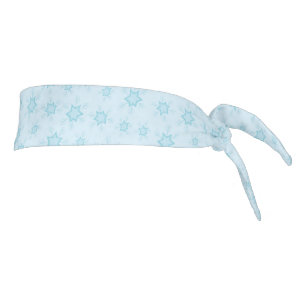 Snowflakes, Ice Blue, Icy Snowflakes, Snow Tie Headband