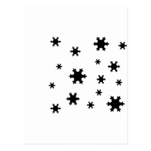 Snowflake Icon Postcards - No Minimum Quantity | Zazzle