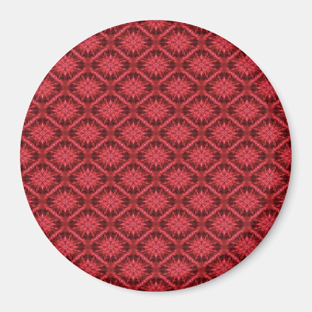 Snowflakes in Red... Magnet (Front)