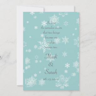Snowflakes Invitation