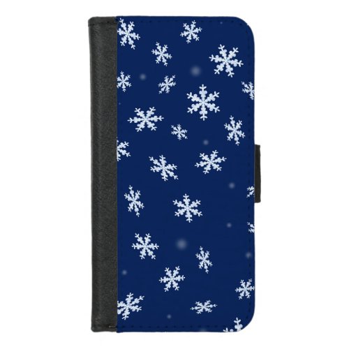 Snowflakes iPhone 87 Wallet Case