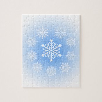Snowflakes Jigsaw Puzzle by Lisann52 at Zazzle