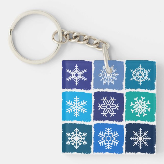 Snowflakes Keychain (Front)