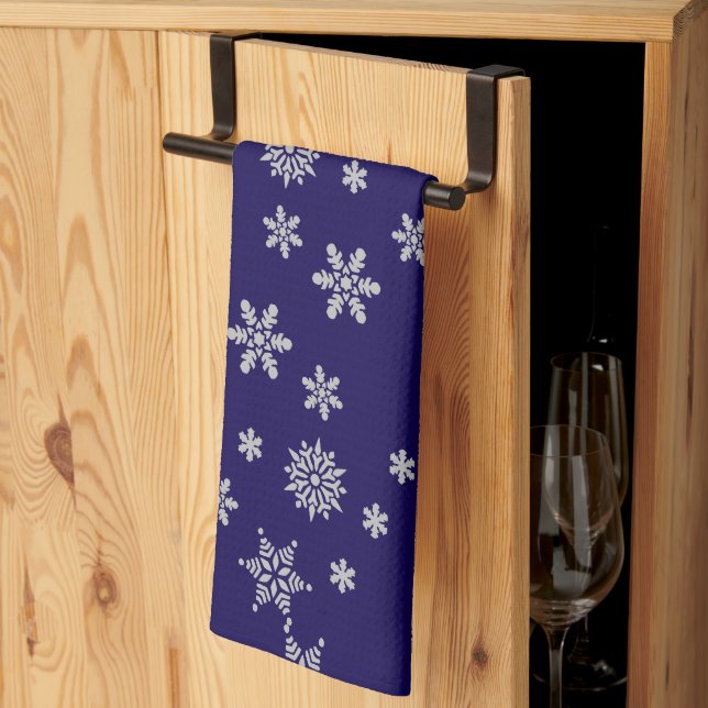 Snowflakes Kitchen Towel (Thirds Fold)