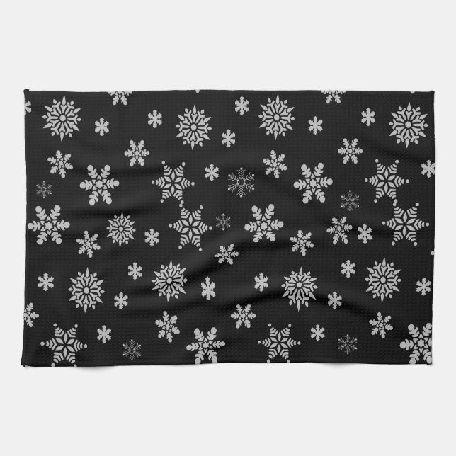 Snowflakes Kitchen Towel (Horizontal)