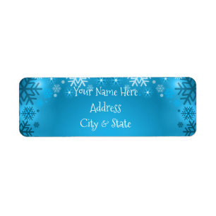 Snowflakes Label