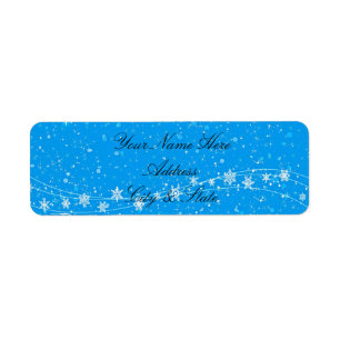 Snowflakes Label