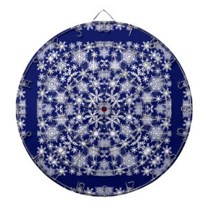 Snowflakes Lace Dartboard With Darts
