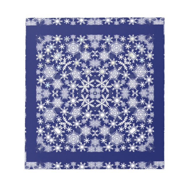 Snowflakes Lace Notepad (Front)