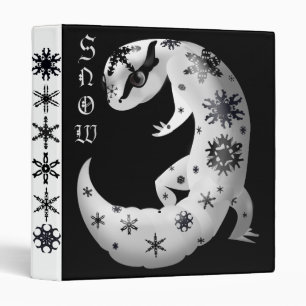 Snowflakes Leopard Gecko Binder