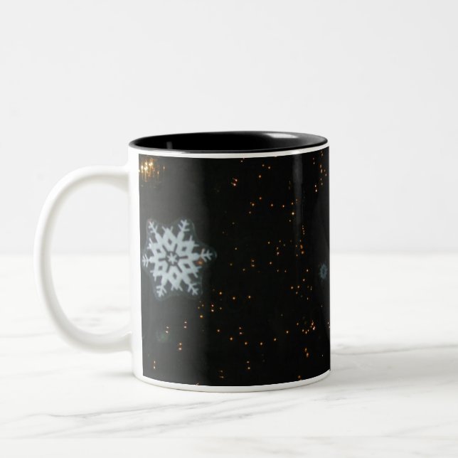 Snowflakes & Lights mug (Left)