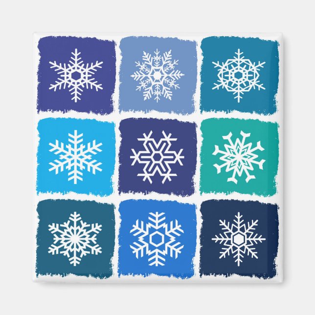 Snowflakes Magnet (Front)