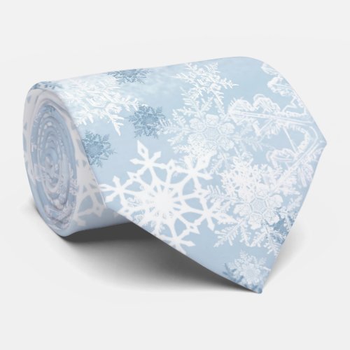 Snowflakes Mens Tie