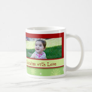 Snowflakes Merry Christmas Grandma Mug
