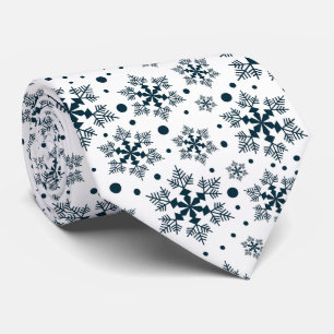 Snowflakes neck tie