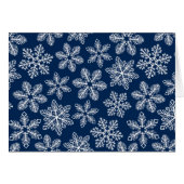 Snowflakes on dark blue (Front Horizontal)