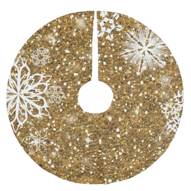 Snowflakes on Glitter Gold SOG