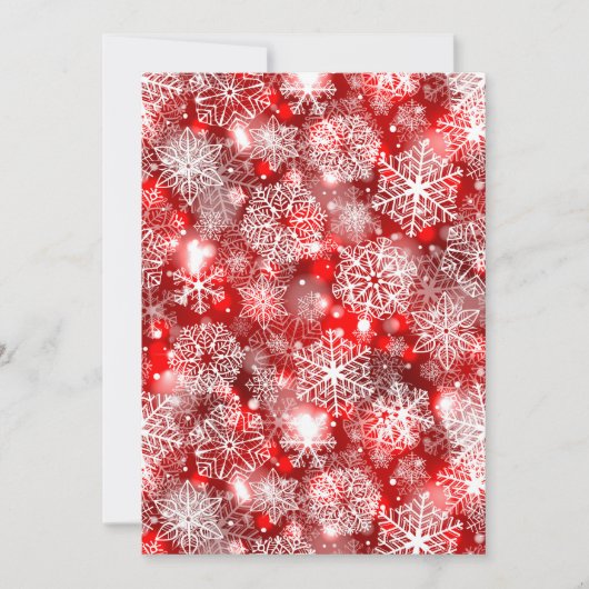 Snowflakes on red (Front)