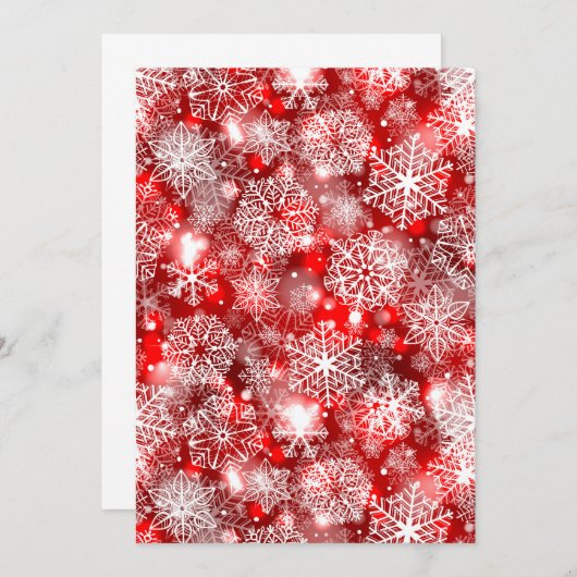 Snowflakes on red (Front/Back)