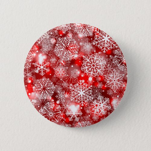 Snowflakes on red button