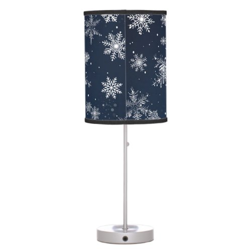 Snowflakes on shade lamp