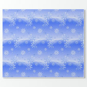 Snowflakes on the Hills Wrapping Paper (Flat)