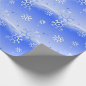 Snowflakes on the Hills Wrapping Paper (Corner)