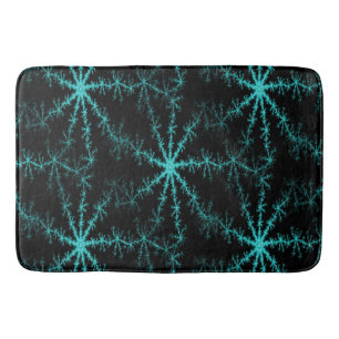 Snowflakes on the windshield... bath mat