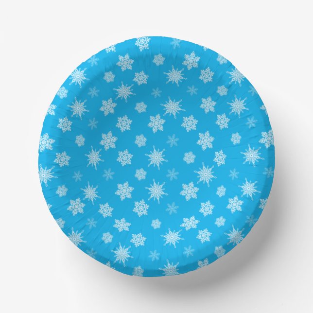 Snowflakes Paper Bowls (Front)