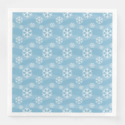 snowflakes paper napkins