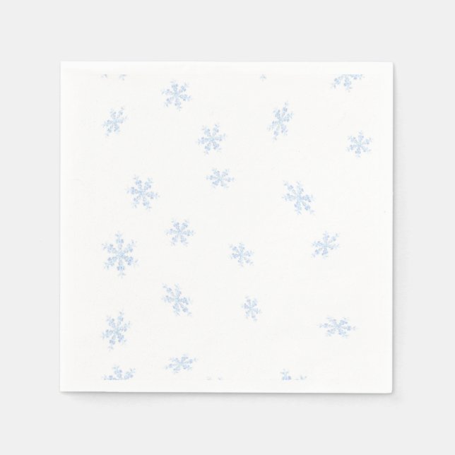 Snowflakes Paper Napkins (Front)