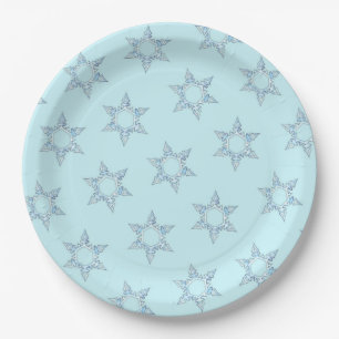 Snowflakes Paper Plates