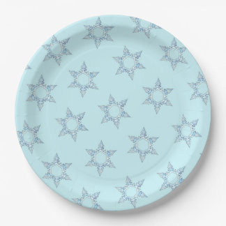 Snowflakes Paper Plates