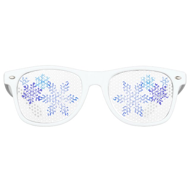 Snowflakes Party Favor Sunglasses (Front)