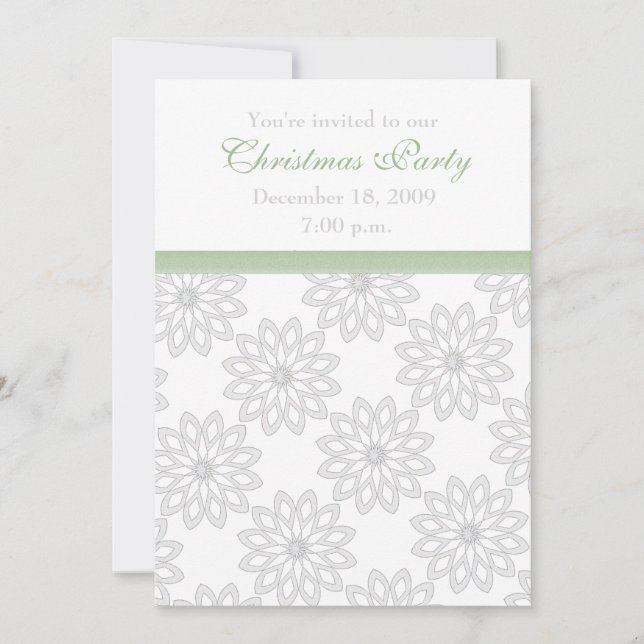 Snowflakes Party Invitations (Front)