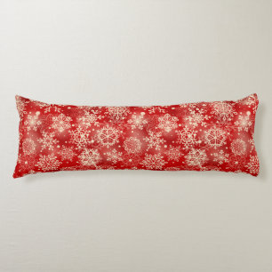 Snowflakes pattern body pillow