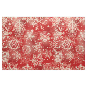 Snowflakes pattern fabric