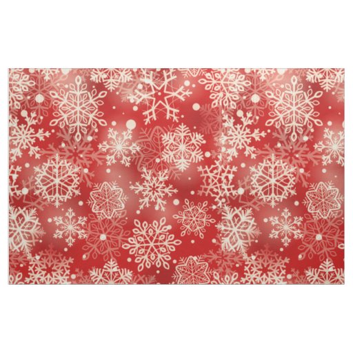 Snowflakes pattern fabric