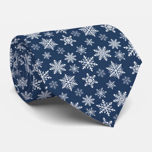 Snowflakes Pattern Neck Tie