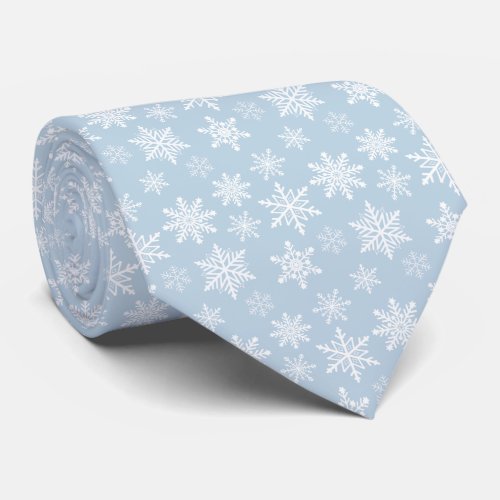 Snowflakes Pattern Neck Tie
