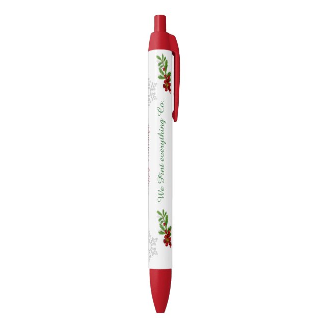 Snowflakes & Peppermint HOLIDAY Pen (Bottom (Vertical))