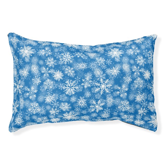 Snowflakes  pet bed (Front)
