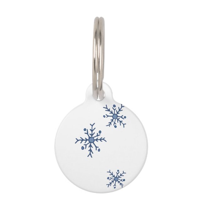 Snowflakes Pet ID Tag (Front)