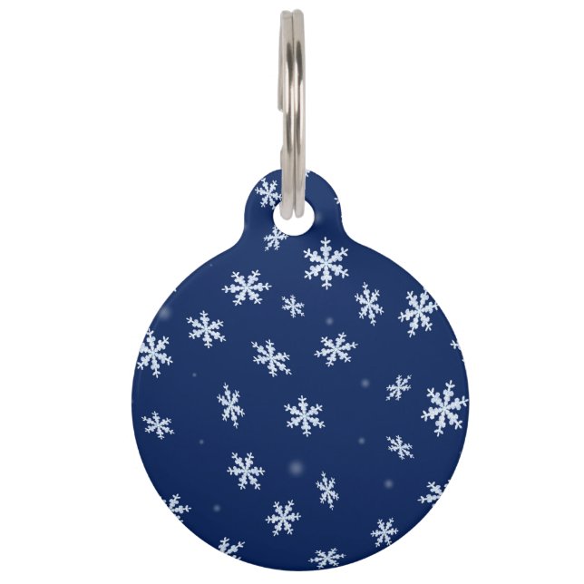 Snowflakes Pet Tag (Front)